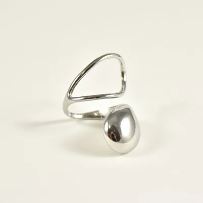 BAGUE RONDE MARTELEE ACIER INOXYDABLE GOLD PETIT PRIX
