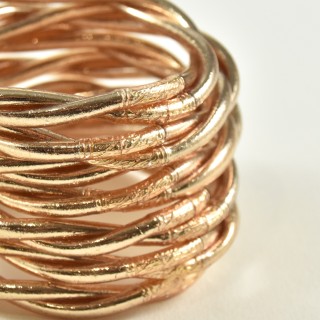 JONC BOUDDHISTE TIBETAINS KUMLAI LIGHT GOLD PAS CHER