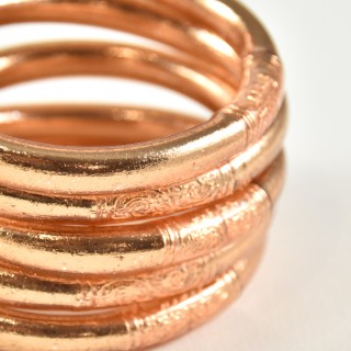 JONC BOUDDHISTE TIBETAINS KUMLAI LIGHT GOLD PAS CHER