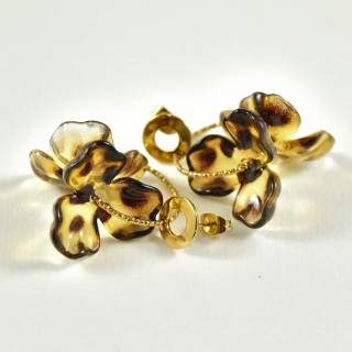 BOUCLES ANNEAUX ENTRELACES ACIER INOXYDABLE SILVER PETIT PRIX