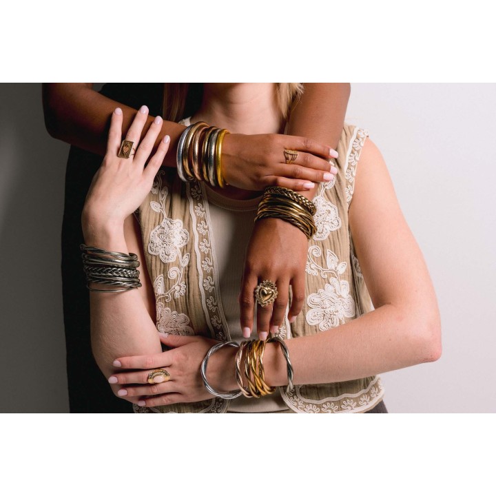 JONC BOUDDHISTE TIBETAINS KUMLAI ROSE GOLD PAS CHER