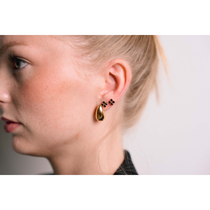 BOUCLES GOUTTES ACIER INOXYDABLE GOLD PETIT PRIX