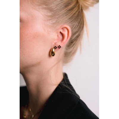 BOUCLES GOUTTES ACIER INOXYDABLE GOLD PETIT PRIX
