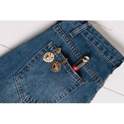 BOUCLES COEURS SACRES ACIER INOXYDABLE GOLD PETIT PRIX