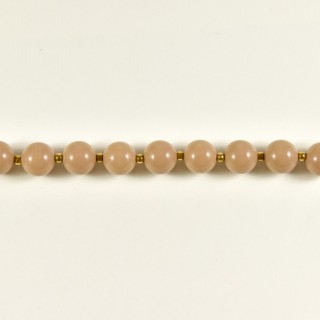 BRACELET PERLES BEIGES PERLES ACIER INOXYDABLE GOLD PETIT PRIX