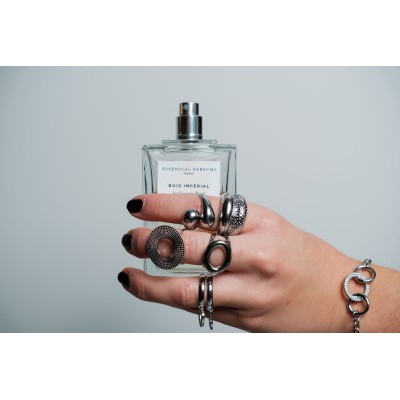 BRACELET TROIS ANNEAUX STRASS ACIER INOXYDABLE SILVER PETIT PRIX