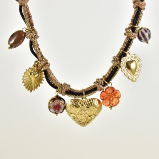 COLLIER MAILLE SERPENT ACIER INOXYDABLE GOLD PETIT PRIX