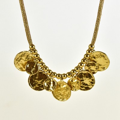 COLLIER MAILLE SERPENT ACIER INOXYDABLE GOLD PETIT PRIX