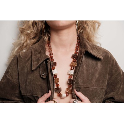 COLLIER MAILLE SERPENT ACIER INOXYDABLE GOLD PETIT PRIX