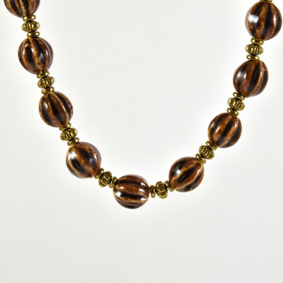 COLLIER MAILLE SERPENT ACIER INOXYDABLE GOLD PETIT PRIX