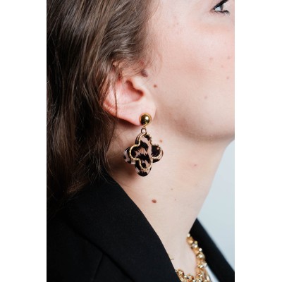 BOUCLES ANNEAUX ENTRELACES ACIER INOXYDABLE SILVER PETIT PRIX