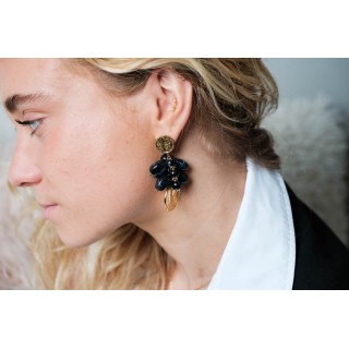 BOUCLES ANNEAUX ENTRELACES ACIER INOXYDABLE SILVER PETIT PRIX