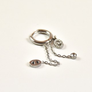 FAUX PIERCING ETOILE ACIER INOXYDABLE SILVER PETIT PRIX