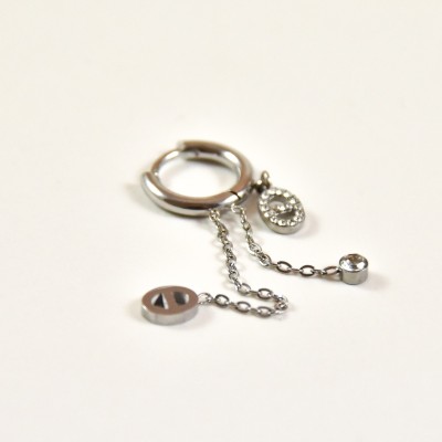 FAUX PIERCING ETOILE ACIER INOXYDABLE SILVER PETIT PRIX