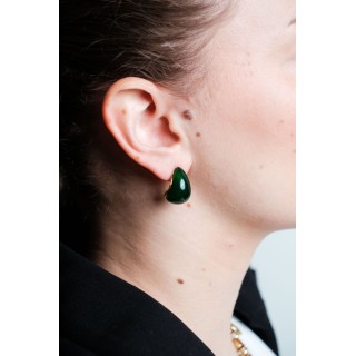 BOUCLES ANNEAUX ENTRELACES ACIER INOXYDABLE SILVER PETIT PRIX