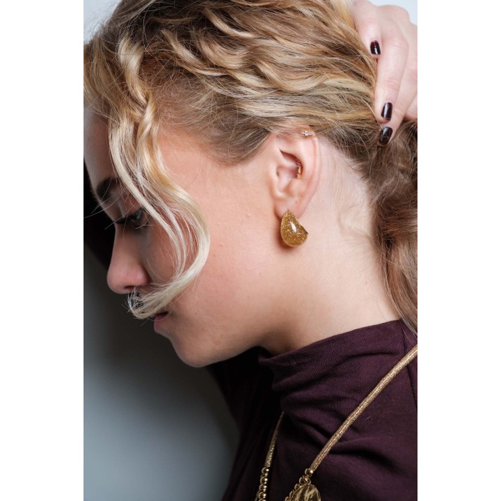 BOUCLES ANNEAUX ENTRELACES ACIER INOXYDABLE SILVER PETIT PRIX