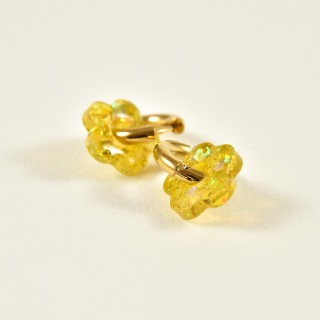 BOUCLES ANNEAUX ENTRELACES ACIER INOXYDABLE SILVER PETIT PRIX