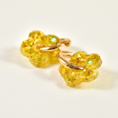 BOUCLES ANNEAUX ENTRELACES ACIER INOXYDABLE SILVER PETIT PRIX