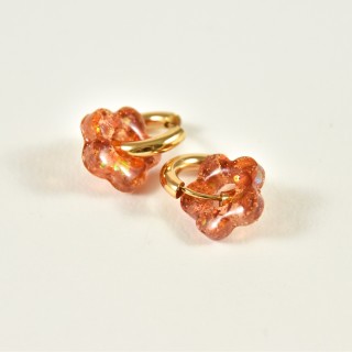 Boucles Fleurs en Acier Inoxydable - Créations Uniques sur Brin de Cuivre