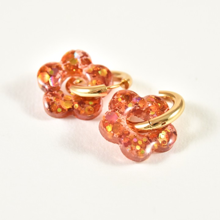 BOUCLES ANNEAUX ENTRELACES ACIER INOXYDABLE SILVER PETIT PRIX