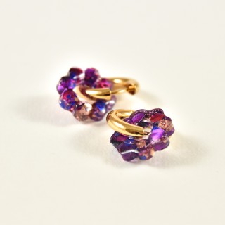 Boucles Fleurs en Acier Inoxydable - Créations Uniques sur Brin de Cuivre