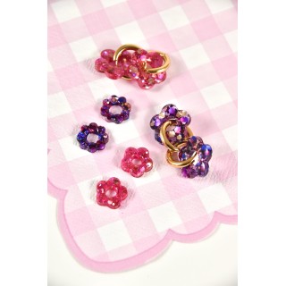 BOUCLES ANNEAUX ENTRELACES ACIER INOXYDABLE SILVER PETIT PRIX