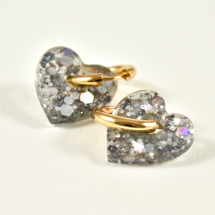 BOUCLES ANNEAUX ENTRELACES ACIER INOXYDABLE SILVER PETIT PRIX