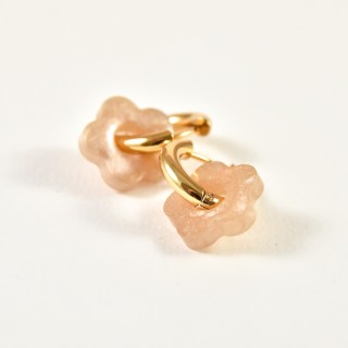 Boucles Fleurs en Acier Inoxydable - Créations Uniques sur Brin de Cuivre