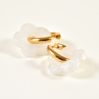 Boucles Fleurs en Acier Inoxydable - Créations Uniques sur Brin de Cuivre