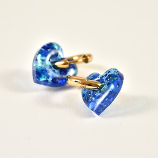 BOUCLES ANNEAUX ENTRELACES ACIER INOXYDABLE SILVER PETIT PRIX