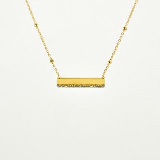 COLLIER MAILLE SERPENT ACIER INOXYDABLE GOLD PETIT PRIX