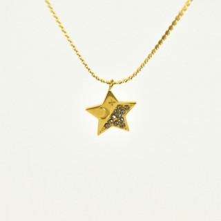 COLLIER MAILLE SERPENT ACIER INOXYDABLE GOLD PETIT PRIX