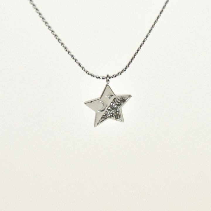 COLLIER MAILLE SERPENT ACIER INOXYDABLE GOLD PETIT PRIX