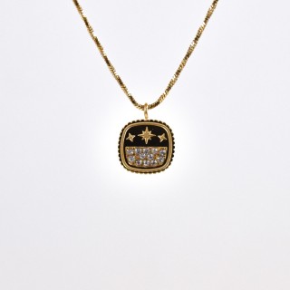 COLLIER MAILLE SERPENT ACIER INOXYDABLE GOLD PETIT PRIX