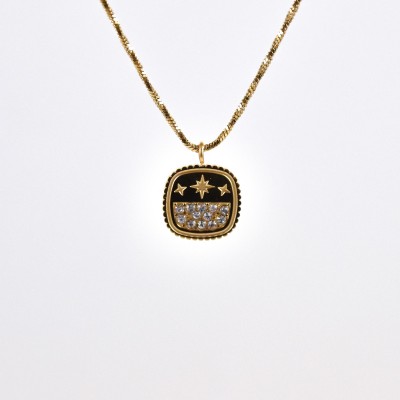 COLLIER MAILLE SERPENT ACIER INOXYDABLE GOLD PETIT PRIX