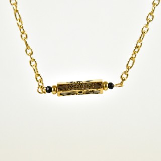 COLLIER MAILLE SERPENT ACIER INOXYDABLE GOLD PETIT PRIX