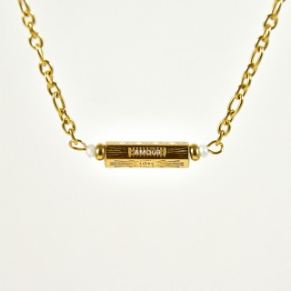 COLLIER MAILLE SERPENT ACIER INOXYDABLE GOLD PETIT PRIX