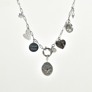 COLLIER MAILLE SERPENT ACIER INOXYDABLE GOLD PETIT PRIX