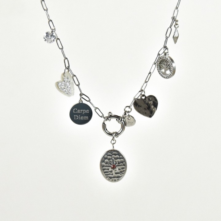 COLLIER MAILLE SERPENT ACIER INOXYDABLE GOLD PETIT PRIX