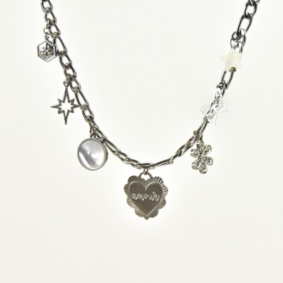 COLLIER MAILLE SERPENT ACIER INOXYDABLE GOLD PETIT PRIX