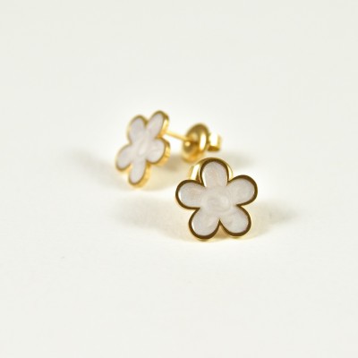 BOUCLES ANNEAUX ENTRELACES ACIER INOXYDABLE SILVER PETIT PRIX