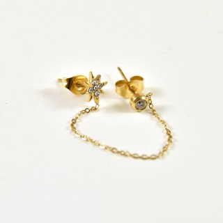 FAUX PIERCING ETOILE ACIER INOXYDABLE SILVER PETIT PRIX