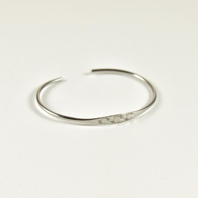 BRACELET PERLES GRIS METALLISE MEDAILLON ACIER INOX GOLD PETIT PRIX