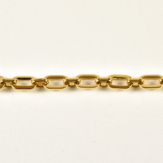 BRACELET GROSSE MAILLE FORCAT ACIER INOXYDABLE GOLD PETIT PRIX
