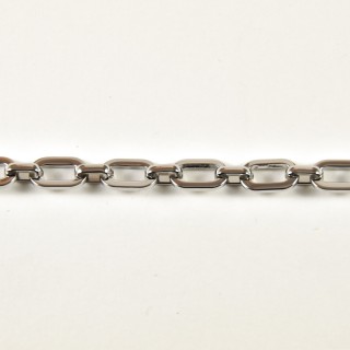 BRACELET GROSSE MAILLE FORCAT ACIER INOXYDABLE SILVER PETIT PRIX