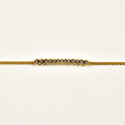 BRACELET PERLES GRIS METALLISE MEDAILLON ACIER INOX GOLD PETIT PRIX