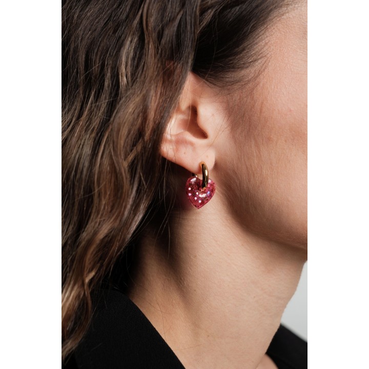 BOUCLES ANNEAUX ENTRELACES ACIER INOXYDABLE SILVER PETIT PRIX