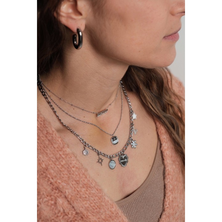 COLLIER MAILLE SERPENT ACIER INOXYDABLE GOLD PETIT PRIX