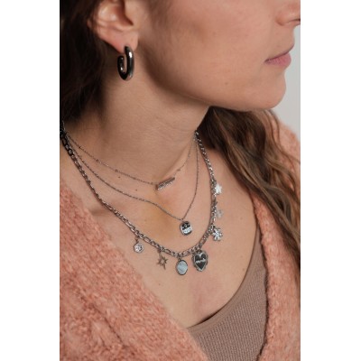 COLLIER MAILLE SERPENT ACIER INOXYDABLE GOLD PETIT PRIX