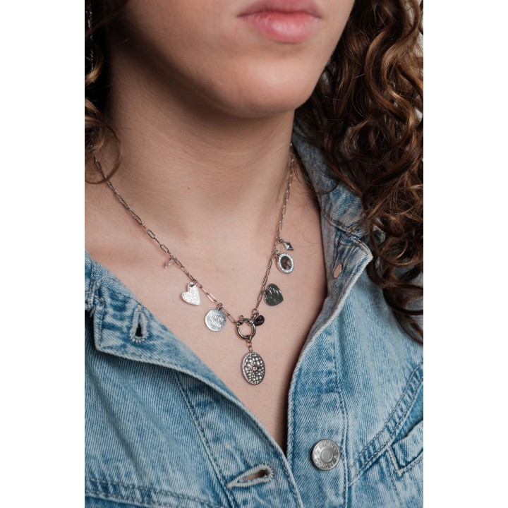 COLLIER MAILLE SERPENT ACIER INOXYDABLE GOLD PETIT PRIX